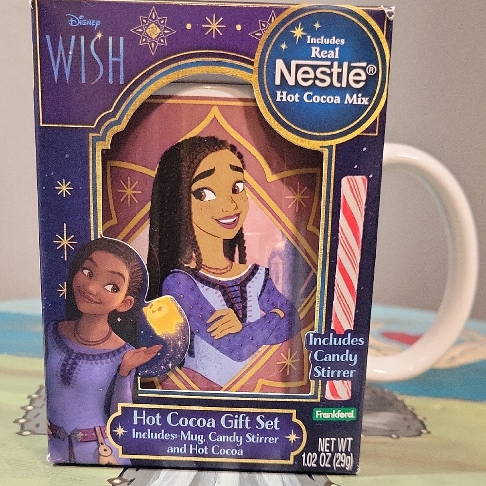 Disney Wish Hot Cocoa Gift Set with Mug - Purple and Blue